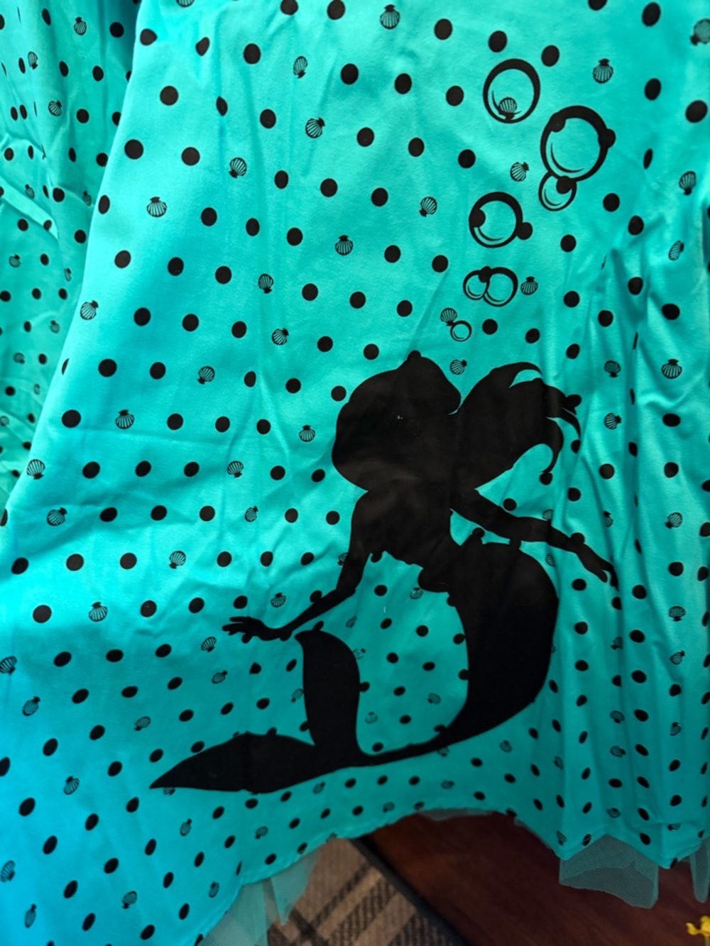 torrid Teal Dress with Black Polka Dots - Picture 3 of 4
